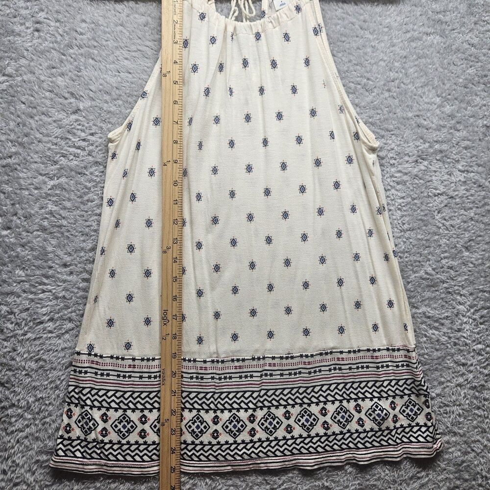 Old Navy Womens Ivory Boho Blouse Size Small Aztec Western Bohemian Casual - Picture 5 of 10